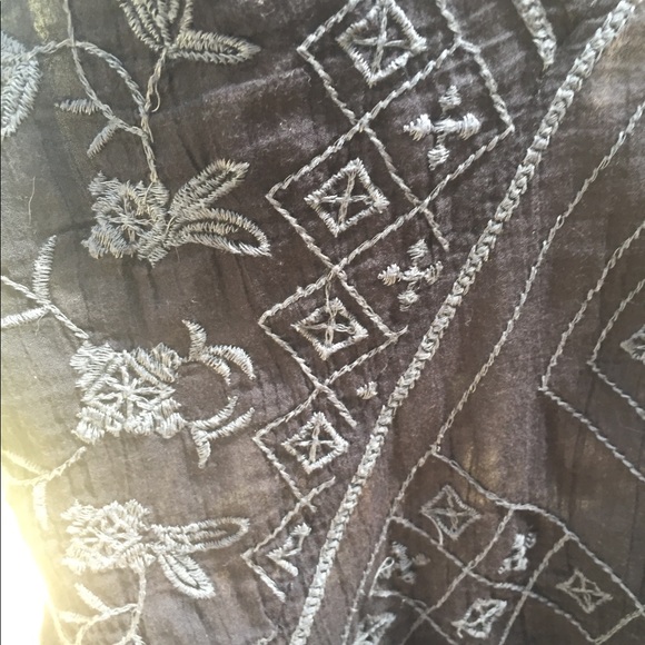 Free People gray on gray light weight tank top tunic ,HPx5 - Picture 7 of 11